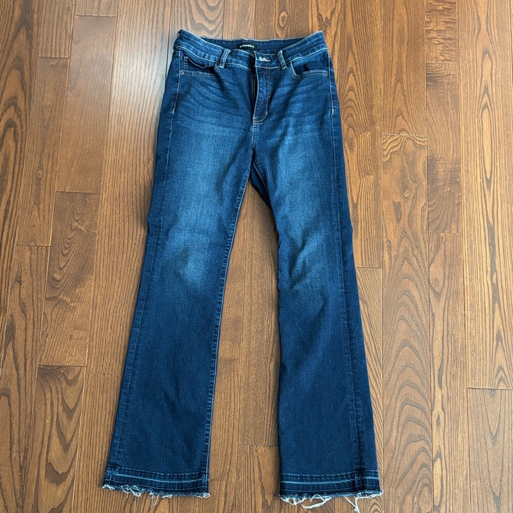 Dark Blue Flare Women's Jeans